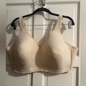 Lane Bryant Cacique Women's Beige No Underwire Bra Sz 46DD